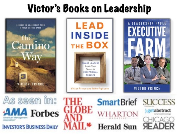 Book covers of three books authored by Victor Prince